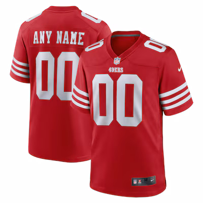 San Francisco 49ers Nike Custom Jersey - Scarlet