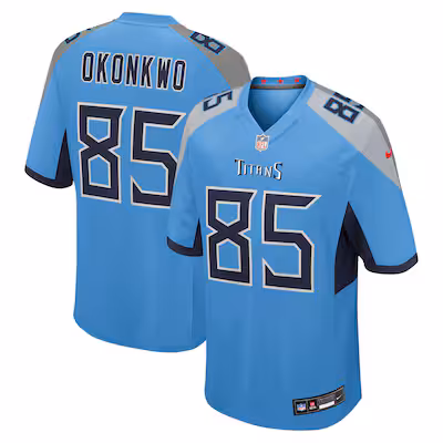 Chigoziem Okonkwo Tennessee Titans Nike Team Game Jersey - Light Blue