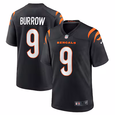 Joe Burrow Cincinnati Bengals Nike Player Game Jersey - Black