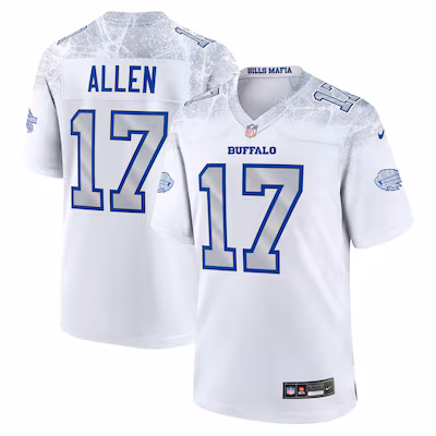 Josh Allen Buffalo Bills Nike 2025 Rivalries Collection Game Jersey - White