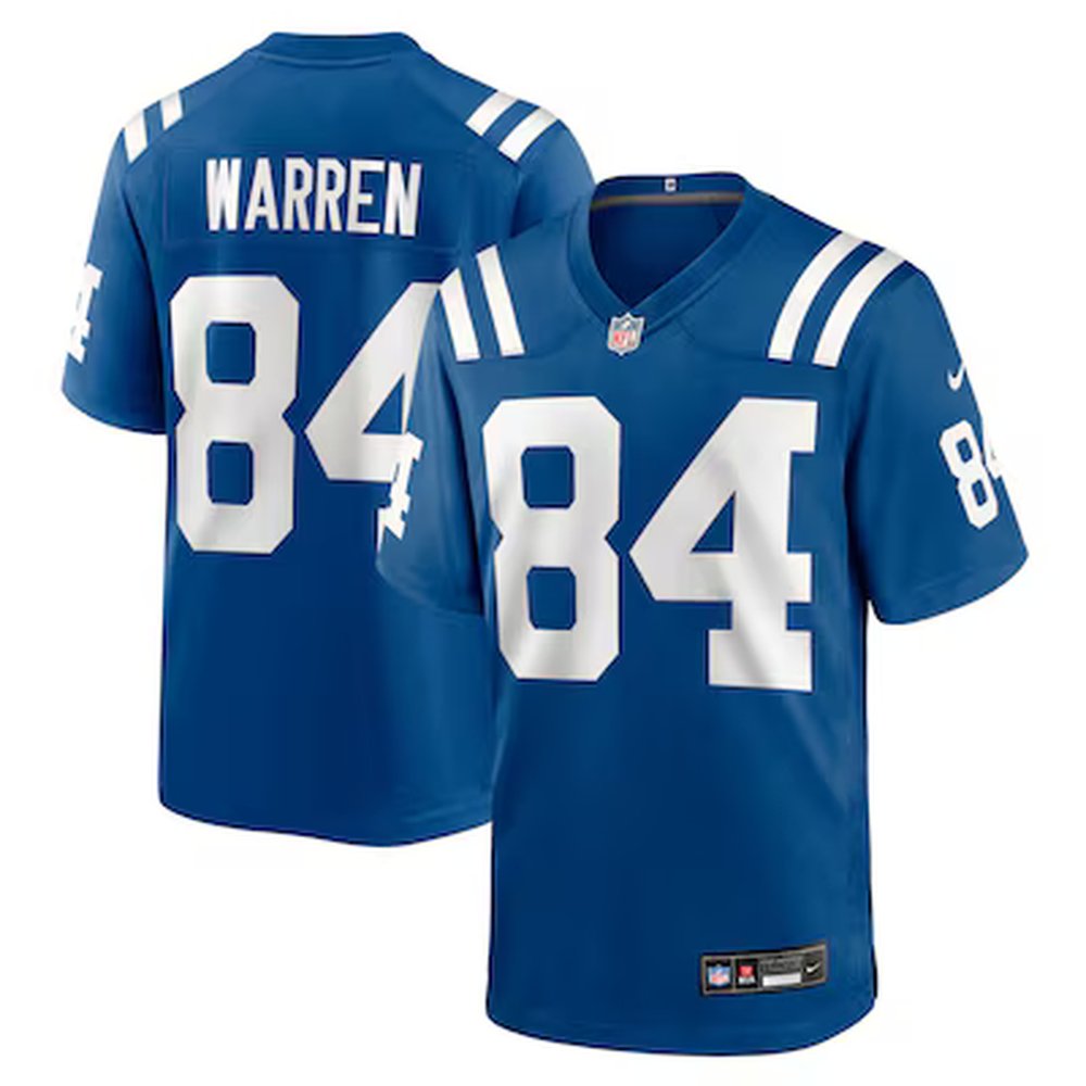 Youth Indianapolis Colts #84 Tyler Warren Nike Royal 2025 NFL Draft First Round Pick Game Jersey