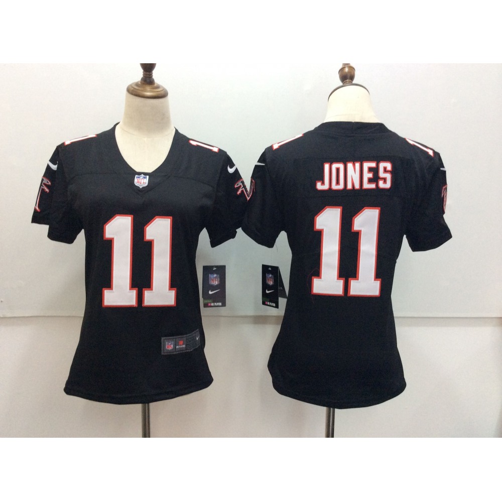 Women's  Atlanta Falcons #11 Julio Jones Black Vapor Untouchable Limited Stitched NFL Jersey