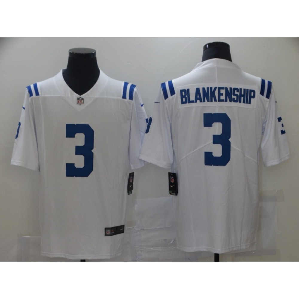 Men's Indianapolis Colts #3 Rodrigo Blankenship White Vapor Untouchable Limited Stitched Jersey