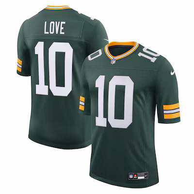 Jordan Love Green Bay Packers Nike Team Vapor Untouchable Limited Jersey - Green