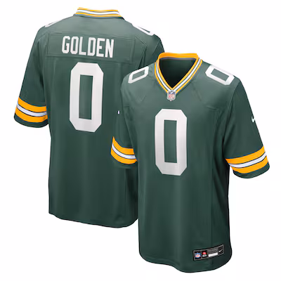 Matthew Golden Green Bay Packers Nike 2025 NFL Draft First Round Pick Game Jersey - Green