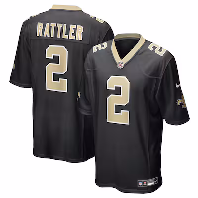 Spencer Rattler New Orleans Saints Nike Team Game Jersey - Black