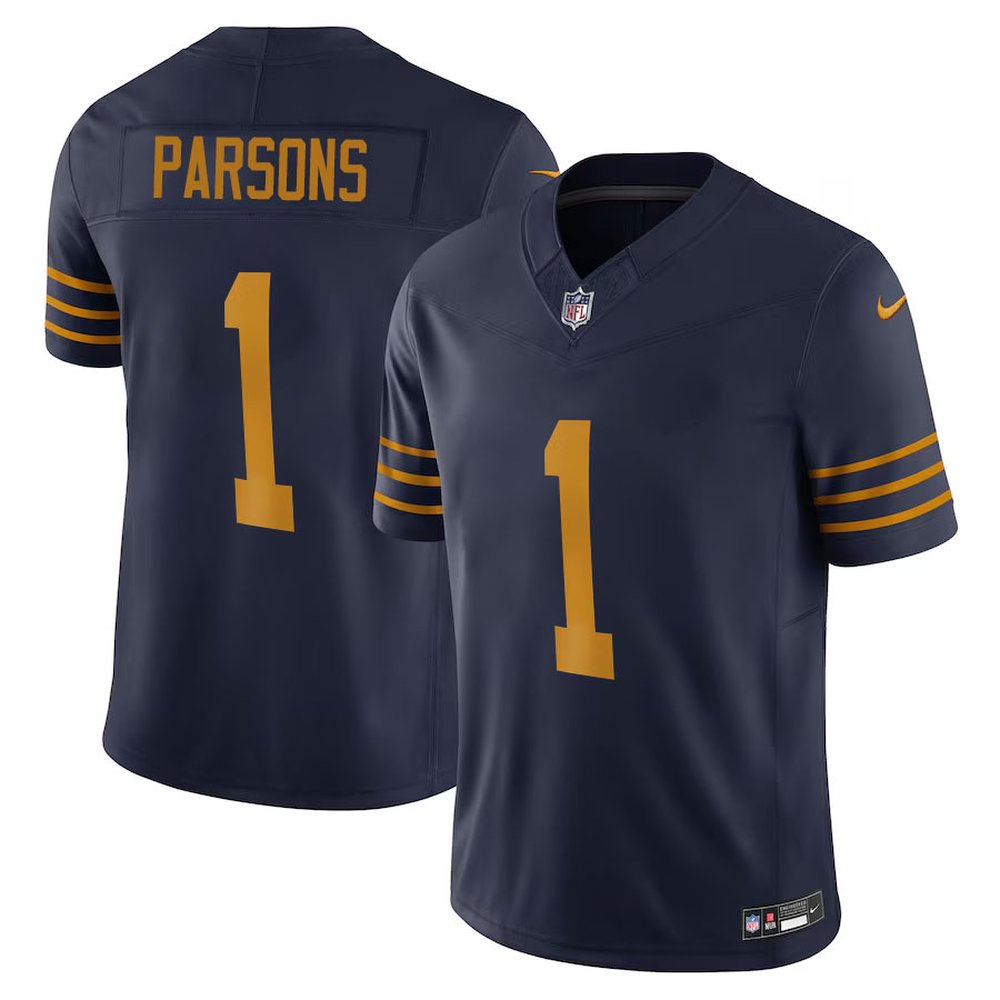 Youth Green Bay Packers #1 Micah Parsons Nike Navy The 1923 Classic Vapor F.U.S.E. Limited Jersey