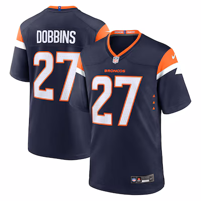 J.K. Dobbins Denver Broncos Nike Alternate Game Jersey - Navy