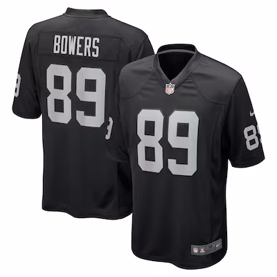 Brock Bowers Las Vegas Raiders Nike Player Game Jersey - Black