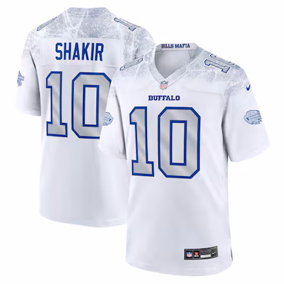 Khalil Shakir Buffalo Bills Nike 2025 Rivalries Collection Game Jersey - White