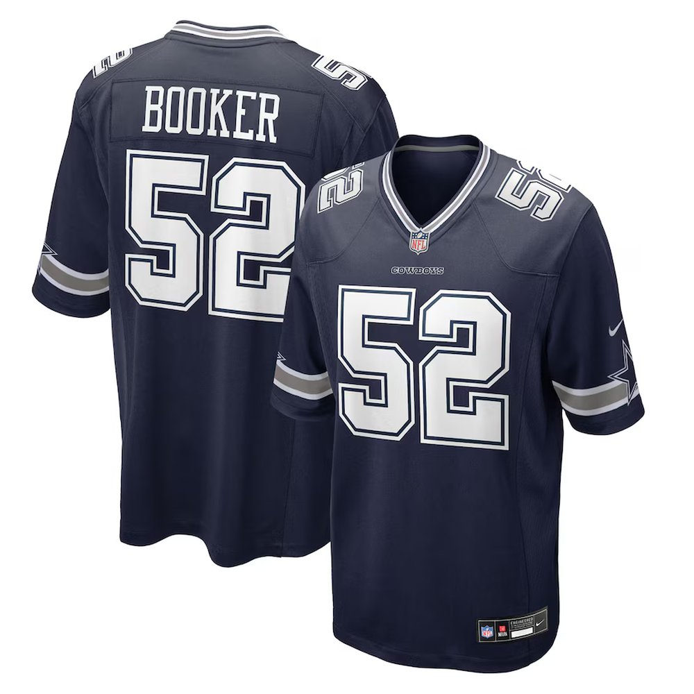 Youth Dallas Cowboys #52 Tyler Booker Nike Navy 2025 NFL Draft First Round Pick Game Jersey