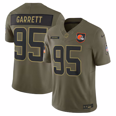 Myles Garrett Cleveland Browns Nike 2025 Salute to Service Limited Jersey - Olive
