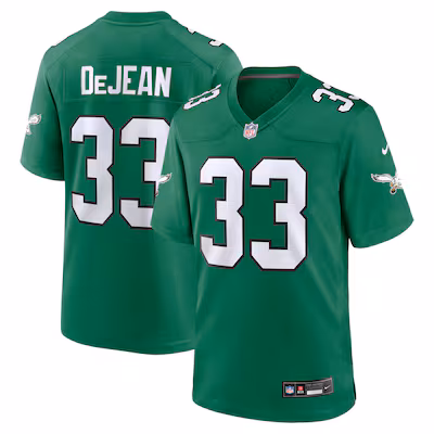 Cooper DeJean Philadelphia Eagles Nike Alternate Game Jersey - Kelly Green