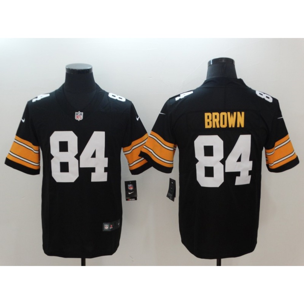 Men's Pittsburgh Steelers #84 Antonio Brown Black 2018 Vapor Untouchable Limited Stitched NFL Jersey