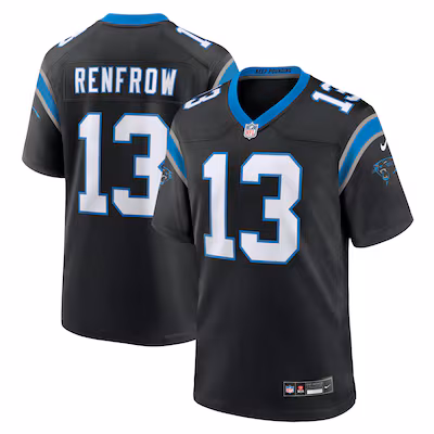 Hunter Renfrow Carolina Panthers Nike Team Game Jersey - Black