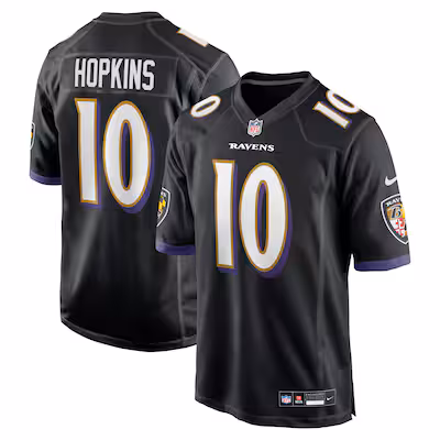 DeAndre Hopkins Baltimore Ravens Nike Alternate Game Jersey - Black
