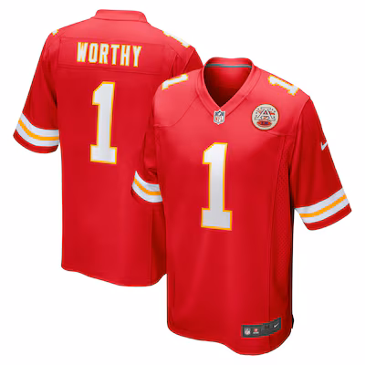Xavier Worthy Kansas City Chiefs Nike Player Game Jersey - Red