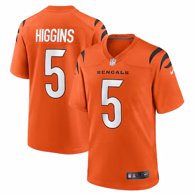 Tee Higgins Cincinnati Bengals Nike Alternate Game Jersey - Orange