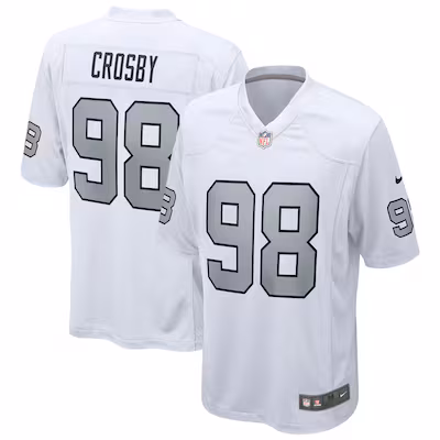 Maxx Crosby Las Vegas Raiders Nike Alternate Game Jersey - White