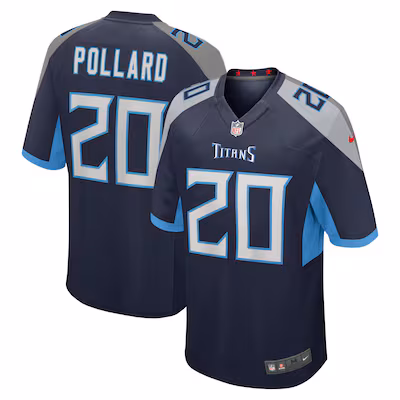 Tony Pollard Tennessee Titans Nike Game Player Jersey - Navy