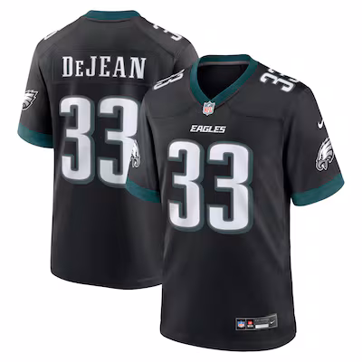 Cooper DeJean Philadelphia Eagles Nike Alternate Player Game Jersey - Black