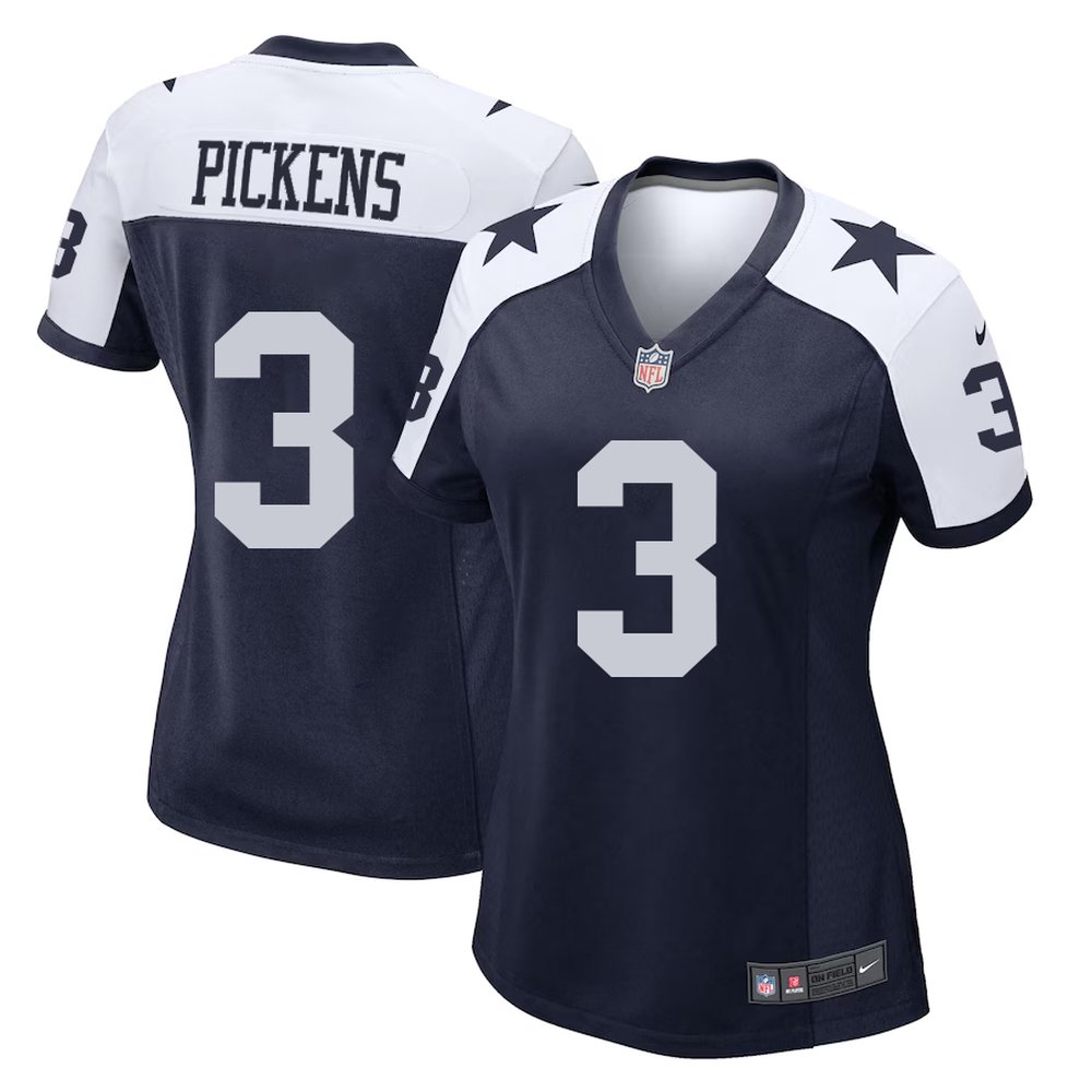 Women's Dallas Cowboys #3 George Pickens Nike Navy Game Jersey