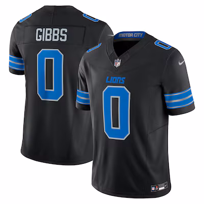 Jahmyr Gibbs Detroit Lions Nike 2nd Alternate Vapor F.U.S.E. Limited Jersey - Black