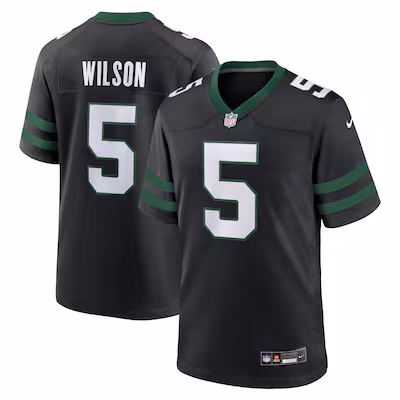 Garrett Wilson New York Jets Nike Alternate Game Jersey - Legacy Black