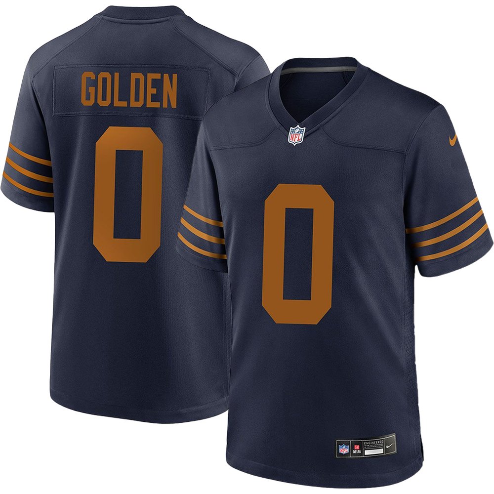 Youth Green Bay Packers #0 Matthew Golden Nike Navy Game Player Jersey