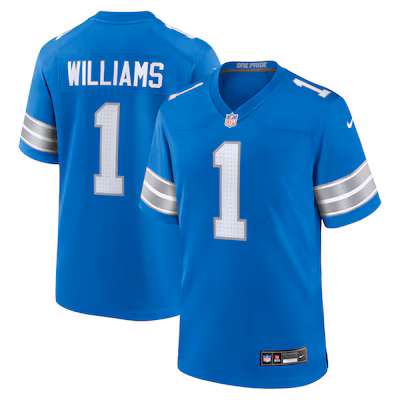 Jameson Williams Detroit Lions Nike Game Player Jersey - Blue