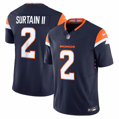 Patrick Surtain II Denver Broncos Nike Mile High Collection Vapor F.U.S.E. Limited Jersey - Navy