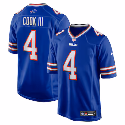 James Cook III Buffalo Bills Nike Team Game Jersey - Royal