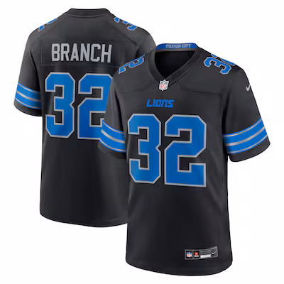 Brian Branch Detroit Lions Nike Alternate Game Jersey - Black