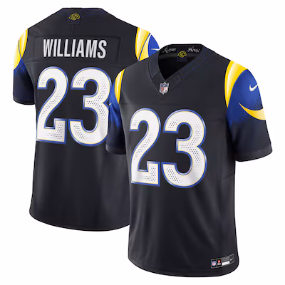 Kyren Williams Los Angeles Rams Nike 2025 Rivalries Collection Limited Jersey - Midnight Blue