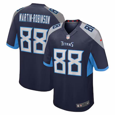 David Martin-Robinson Tennessee Titans Nike Game Jersey - Navy