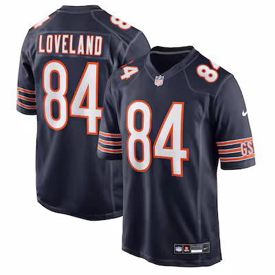 Colston Loveland Chicago Bears Nike 2025 NFL Draft First Round Pick Game Jersey - Navy