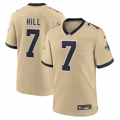 Taysom Hill New Orleans Saints Nike Gameday Golds Alternate Game Player Jersey - Gold