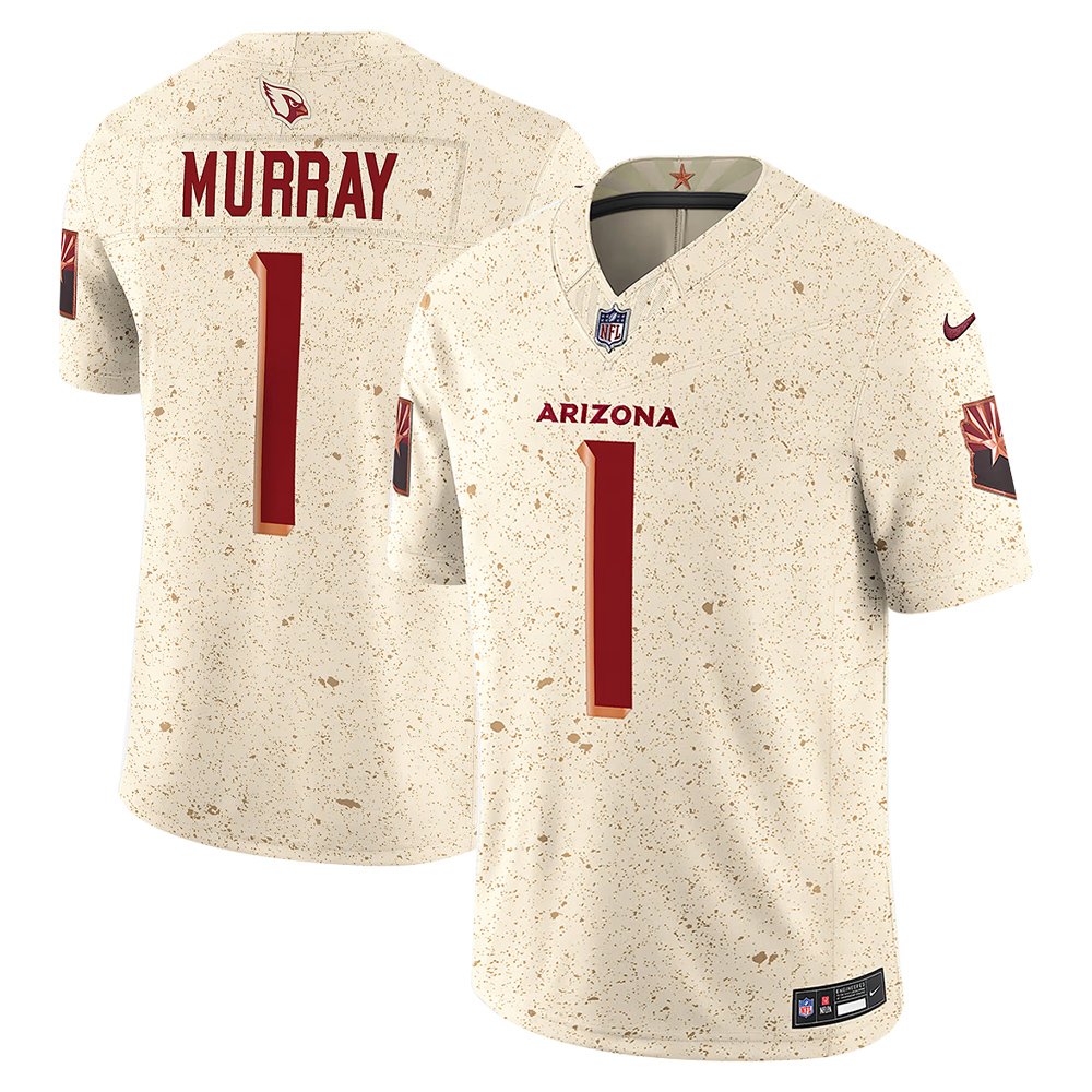 Youth Arizona Cardinals #1 Kyler Murray Cream Rivalries Collection F.U.S.E. Vapor Limited Stitched Jersey