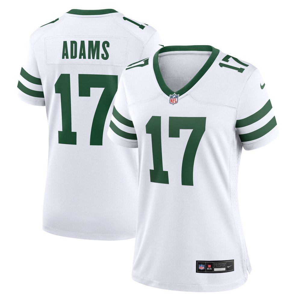 Women's New York Jets #17 Davante Adams  Legacy White Game Jersey