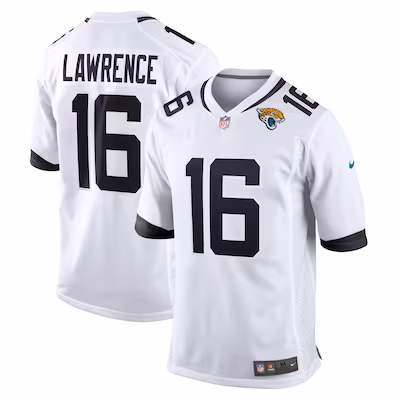 Trevor Lawrence Jacksonville Jaguars Nike White Game Jersey - White