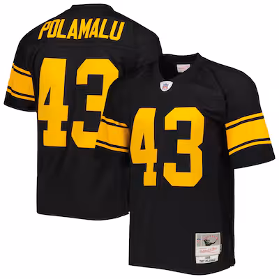 Troy Polamalu Pittsburgh Steelers Mitchell & Ness Legacy Replica Jersey - Black (2)