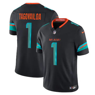 Tua Tagovailoa Miami Dolphins Nike 2025 Rivalries Collection Limited Jersey - Pitch Blue