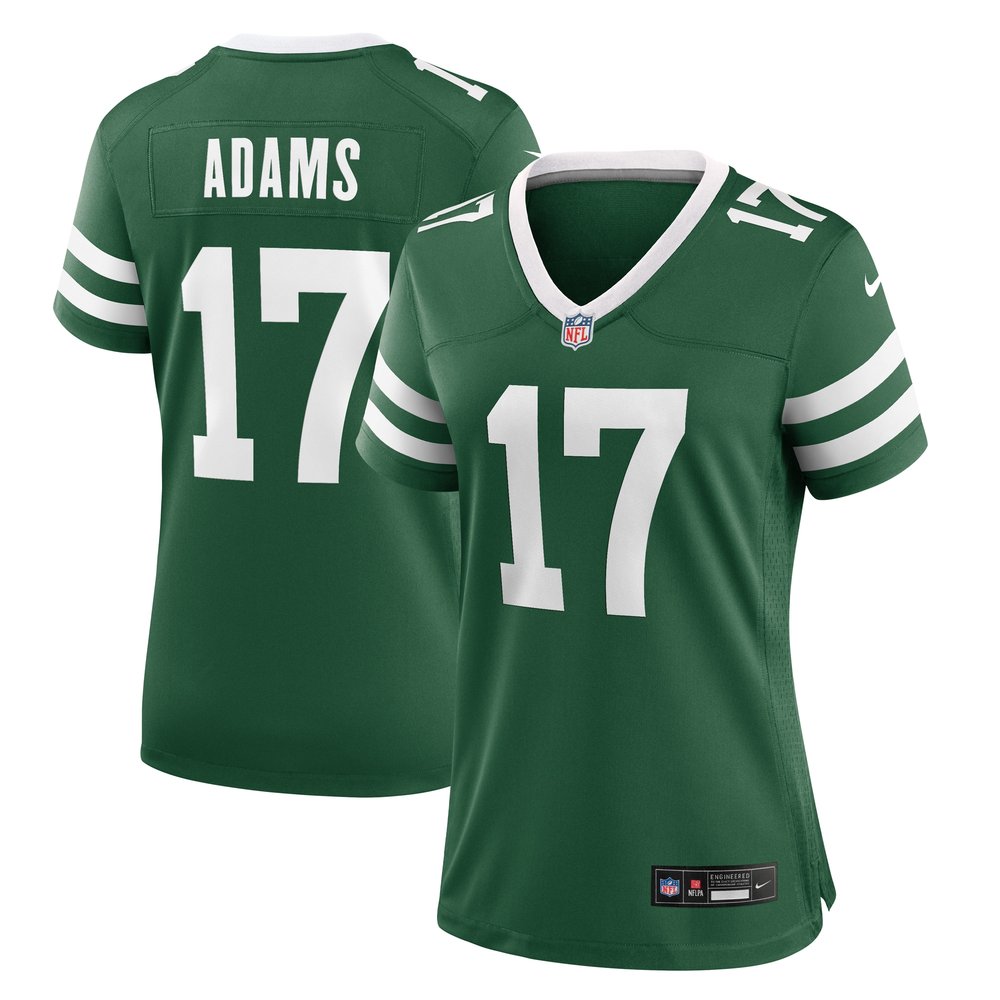 Women's New York Jets #17 Davante Adams  Legacy Green Game Jersey