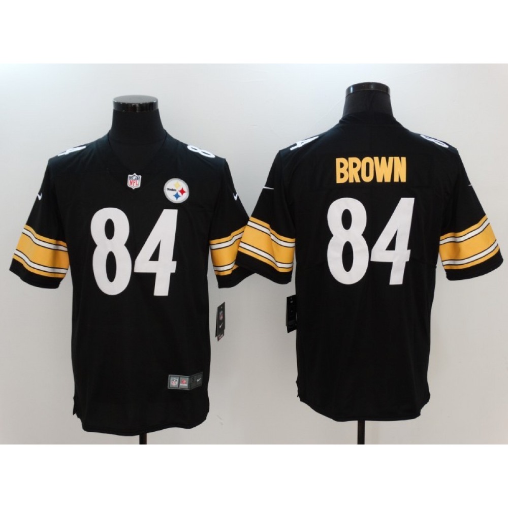 Men's Pittsburgh Steelers #84 Antonio Brown  Black Vapor Untouchable Limited Stitched NFL Jersey