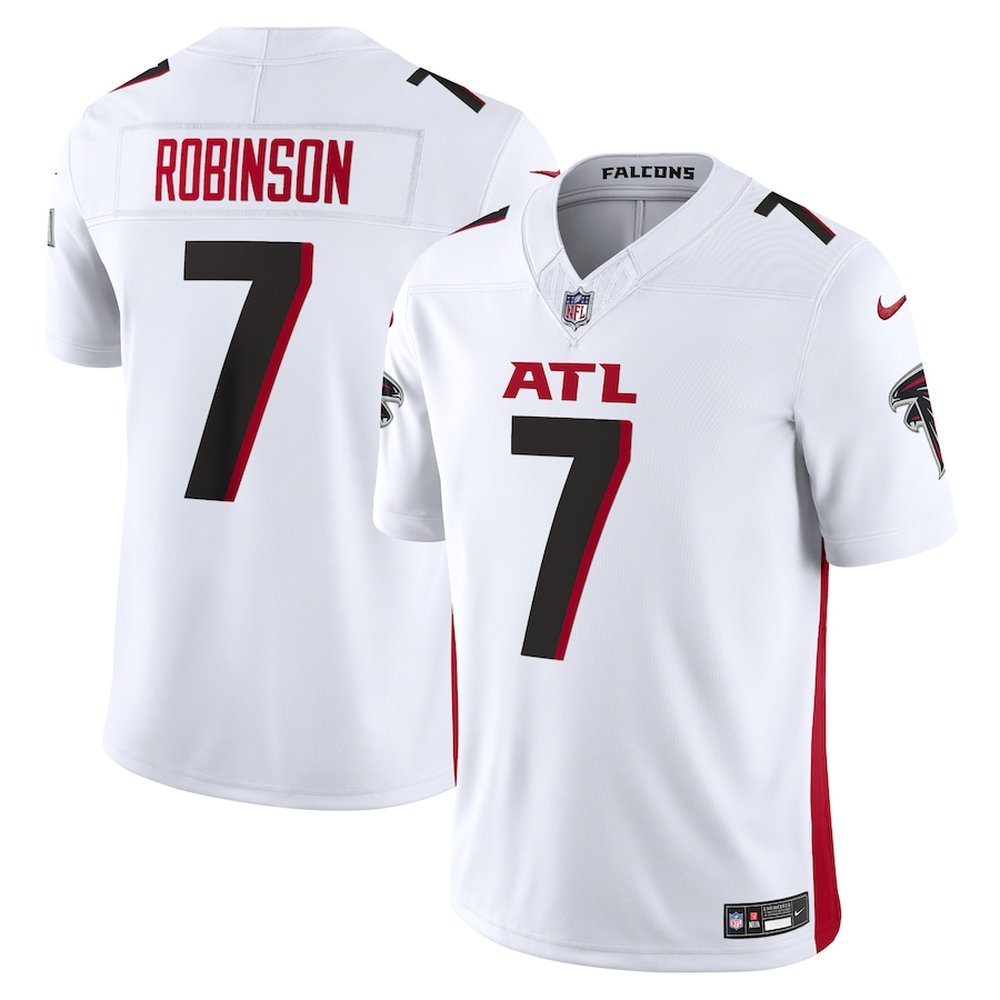 Men's Atlanta Falcons #7 Bijan Robinson Nike White Vapor F.U.S.E. Limited Jersey