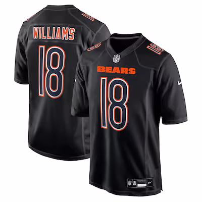 Caleb Williams Chicago Bears Nike Fashion Jersey - Carbon Black