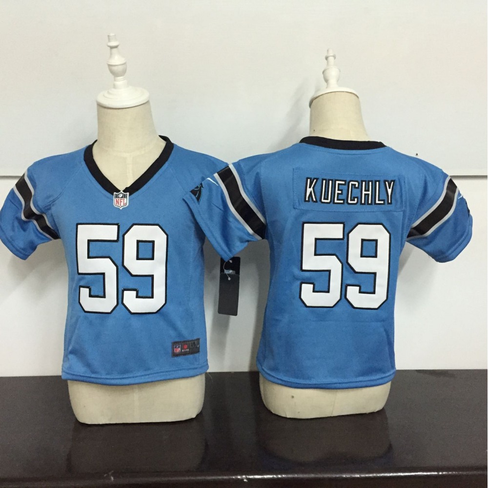Toddler  Carolina Panthers #59 Luke Kuechly Light Blue Stitched NFL Jersey
