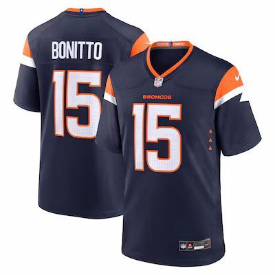Nik Bonitto Denver Broncos Nike Alternate Game Jersey - Navy