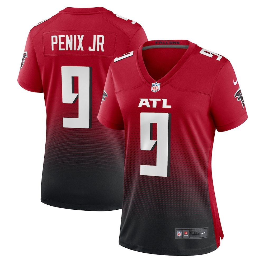 Women's Atlanta Falcons #9 Michael Penix Jr. Red Alternate Game Jersey
