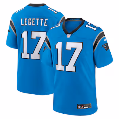 Xavier Legette Carolina Panthers Nike Alternate Game Jersey - Blue